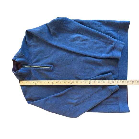 Mens Tommy Bahama Reversible Half-Zip Pullover Sweatshirt  Size L  Cotton & Poly - Picture 2 of 8